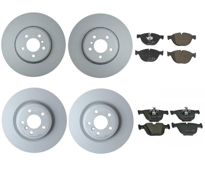 BMW Brake Kit - Pads and Rotors Front &  Rear (374mm/370mm)